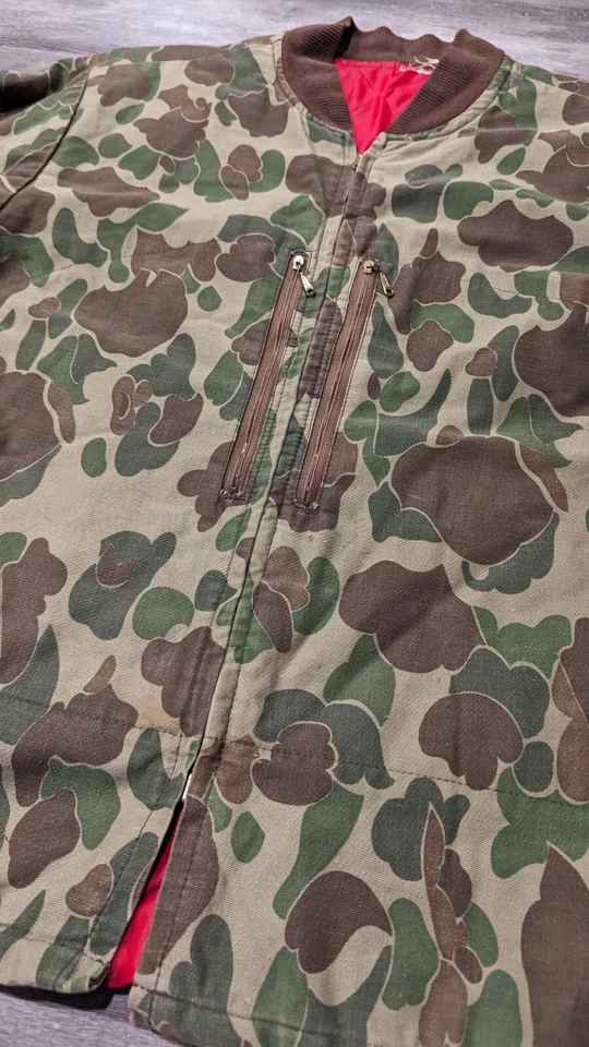 Chaqueta y Pantalones de Caza Camuflados Pato Calidad Años 60 70 Fred Bear De Colección Rara Foto 3 de 4