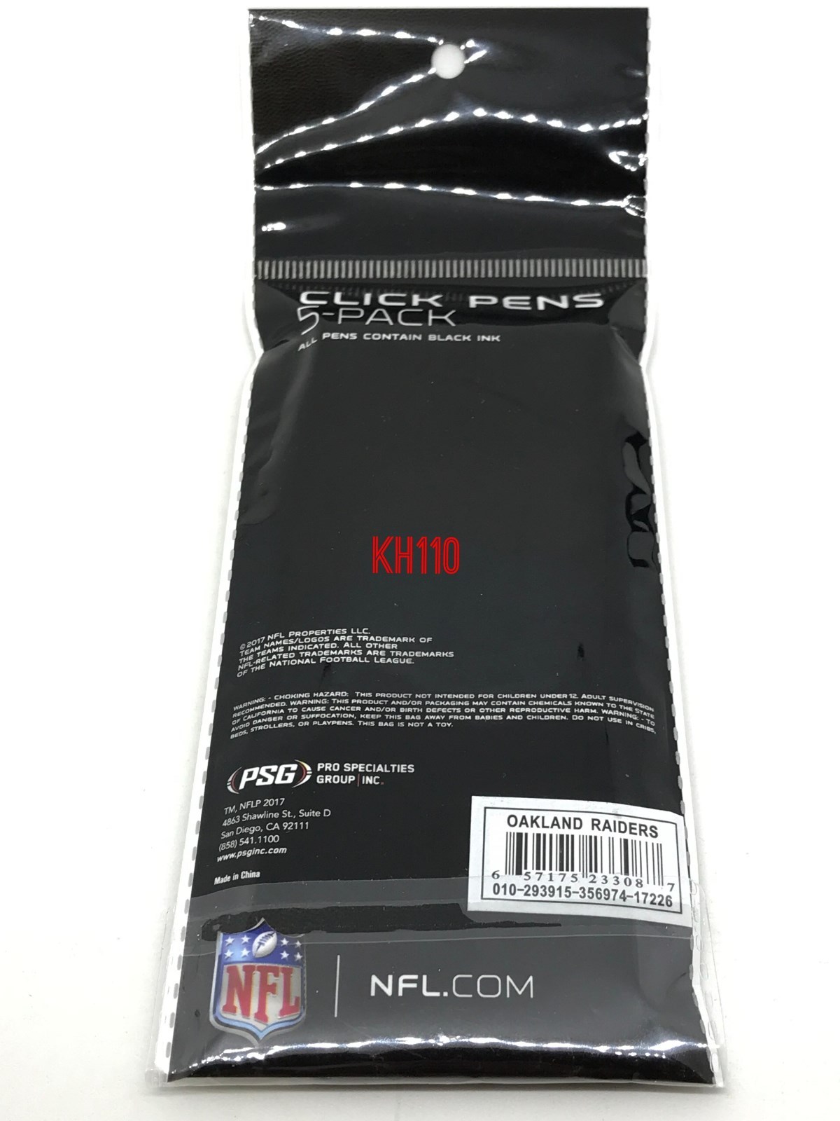 NFL Team Official Licensed Click Pens 5 pack Black Ink | eBay