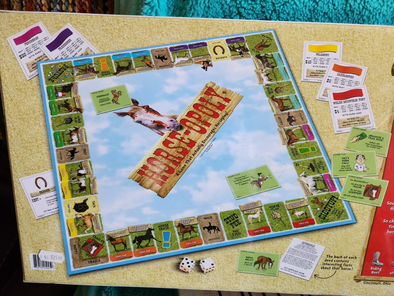 Horse-Opoly Horse Lover Themed Monopoly Board Game New Sealed