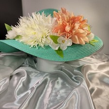 Floral Fascinator, Derby, or Garden Party Hat - New Crafted