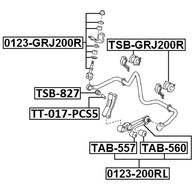 Eslabón estabilizador trasero para TOYOTA LAND 07-15, 48802-60100 Foto 3 de 3