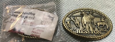 1982 Hesston NFR Belt Buckles