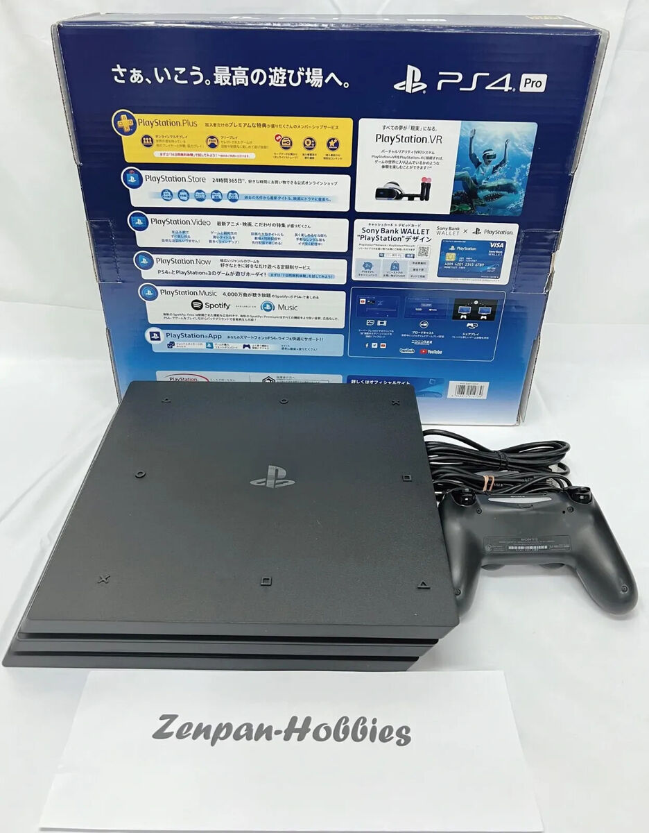 Sony Playstation 4 Pro PS4 Game Console (JPN Plug) 1TB  CUH-7100BB01/7200BB01 F/S