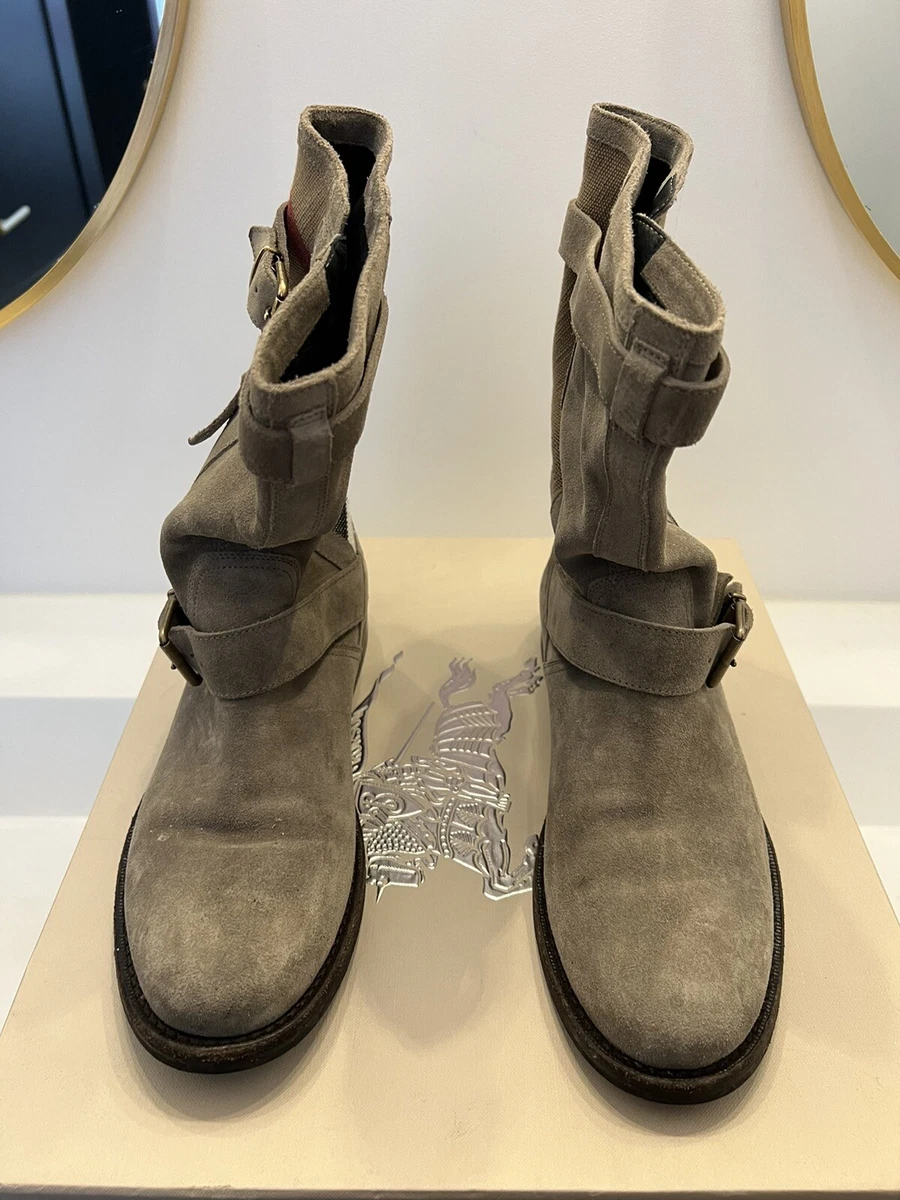 Burberry Brit Canvas Check Grantville Boot eBay