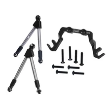 NEW GPM Alum 7075 Alloy Front Tie Rods with Stabilizer For C Hub Black for