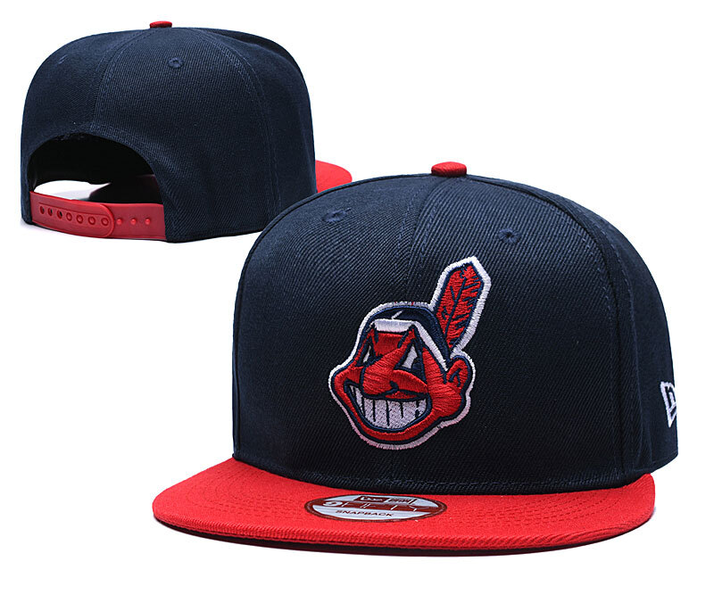 Cleveland Indians Adjustable Hat Men's Snapback Baseball Flat Brim Peaked Cap