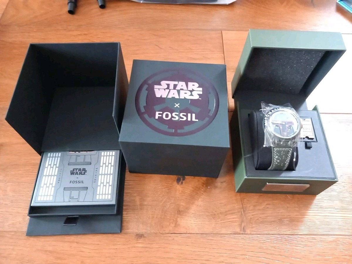 Boba Fett Fossil Watch Disney Star Wars Limited Collection | eBay UK