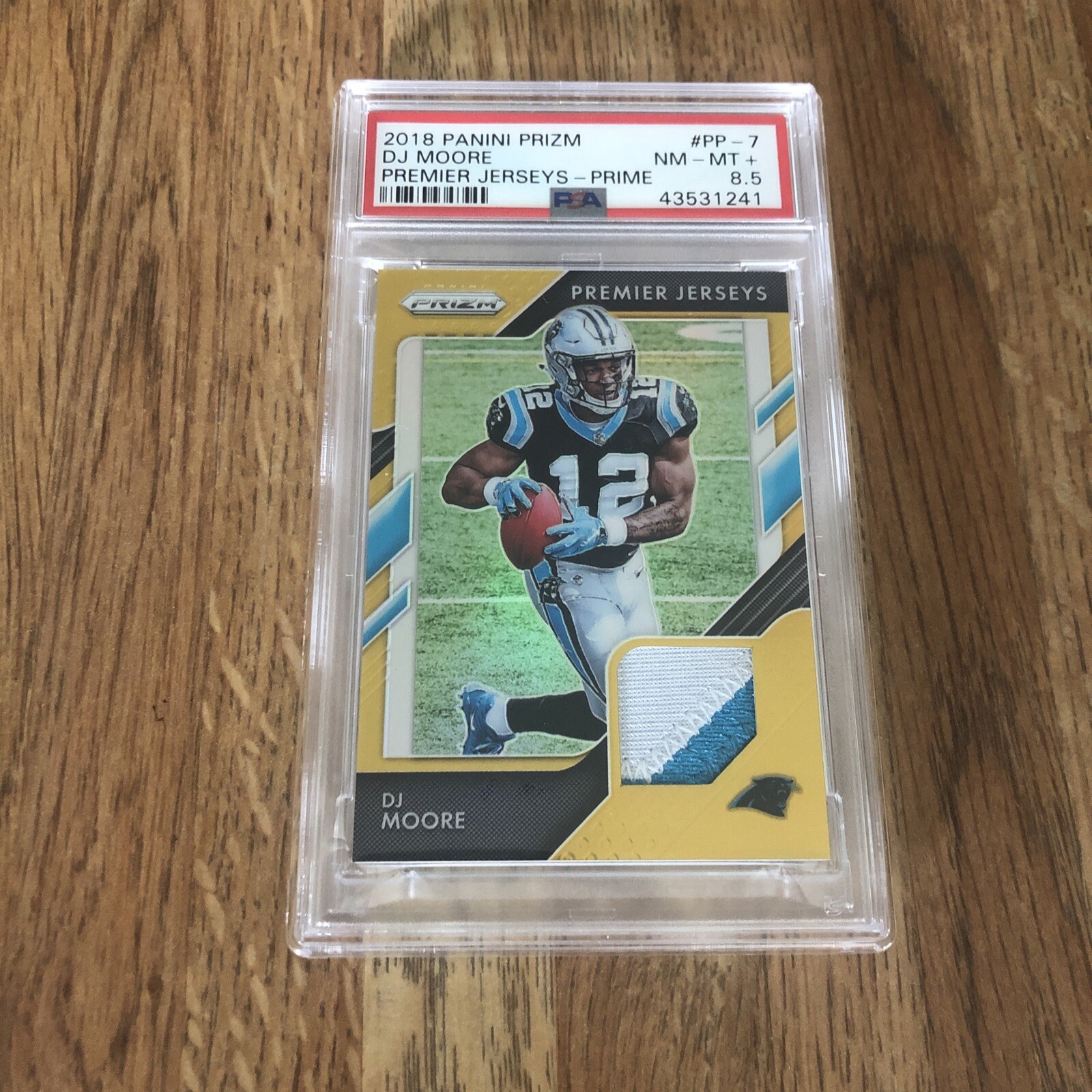 DJ Moore Panini Prizm Premier Jerseys #PP7 Prime