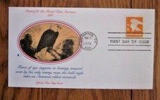 MAJESTIC BALD  EAGLE 1978 BOOKLET SINGLE  FLEETWOOD CACHET FDC VF UNADDR