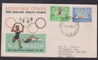 New Zealand 1968 Health Stamps First Day Cover Ellerslie to Transvaal