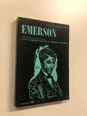 Emerson by Milton Konvitz - Pub: Prentice-Hall - 1962 - Paperback Book