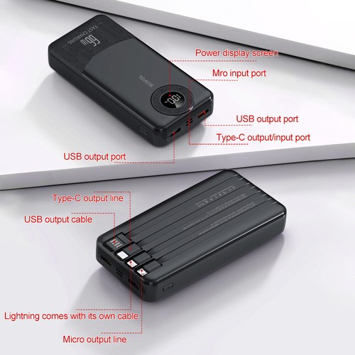 100000mAh Powerbank Externer Batterie Ladegerät ZusatzAkku 4 USB Für Alle Handy - Zdjęcie 3 z 15