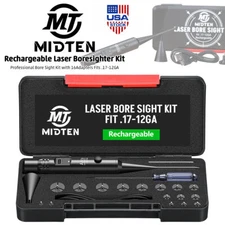 Professional Green Laser Bore Sight Kit .17-12GA Calibers Upgraded Bore Sighter