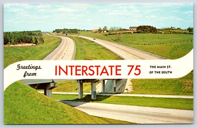 Postcard Greetings From Interstate 75, The Main St. To South, Florida Unposted