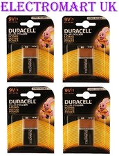 4 X DURACELL PLUS POWER 9V PP3 (MN1604) BATTERY BATTERIES SMOKE ALARM 