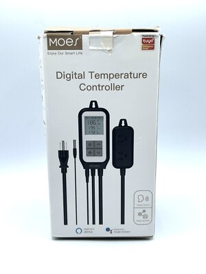 MOES Smart WiFi Digital Temperature Controller Thermostat Outlet - NEW