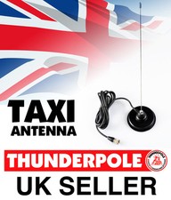 Thunderpole Taxi Radio Antenna Mag Kit |  VHF Whip Aerial Mag 4m lead PL259 Plug