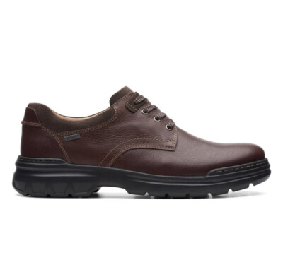 Herren Clarks Rockie 2 LO GTX Mahagonibraun Wasserdicht Leder Schuhe UK 6,5 H