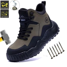 Steel Toe Safety Shoes Men Anti-Puncture Non Slip Industrial Work Boots CE