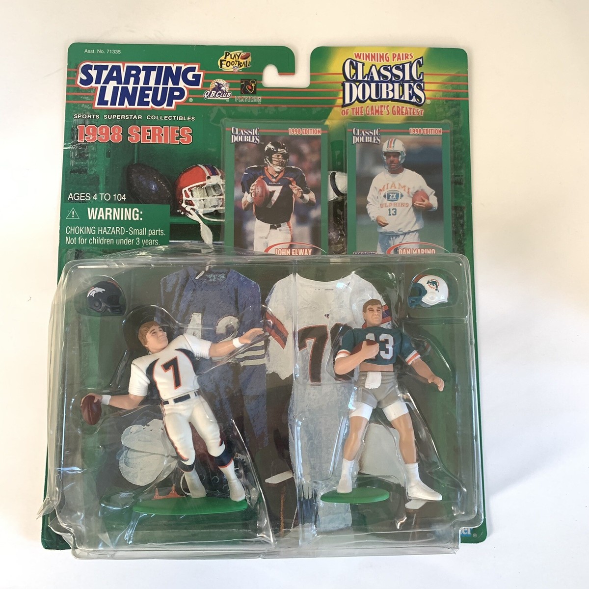 NFL John Elway & Dan Marino 1998 Series Starting Lineup Classic