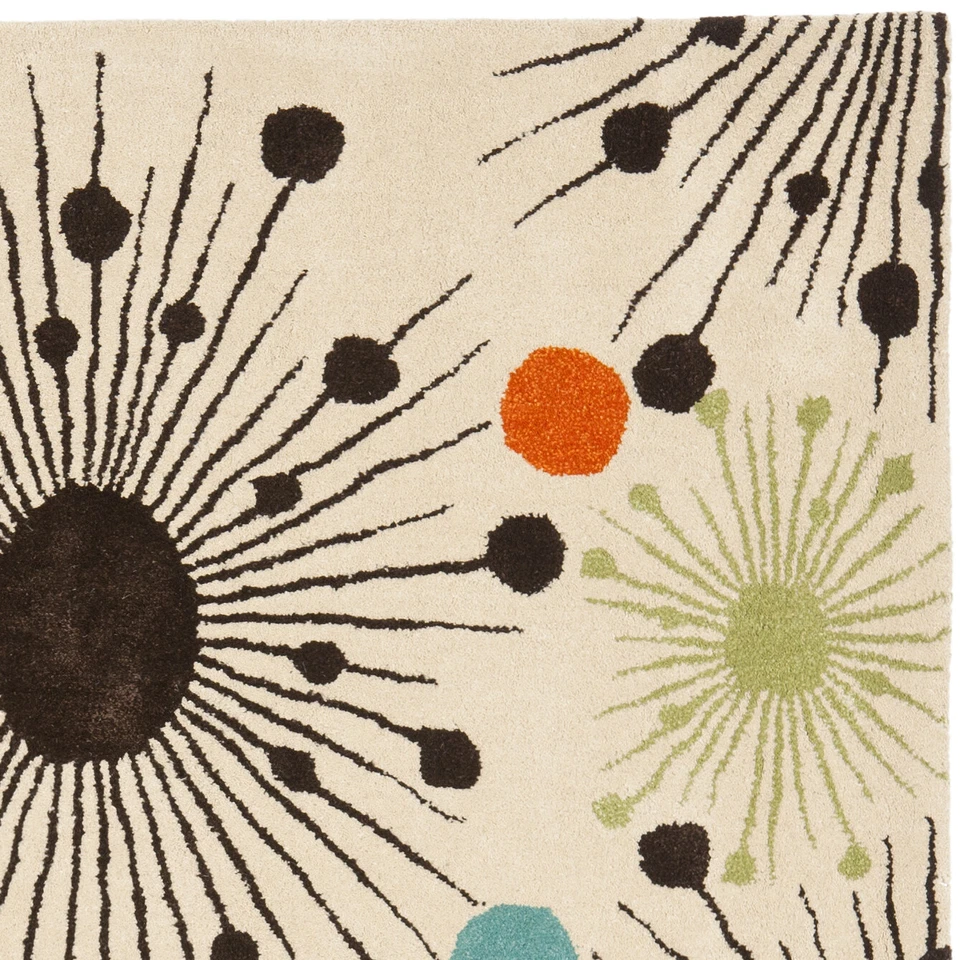 Шерстяной небольшой ковер цвета слоновой кости / Multi Safavieh Soho SOH747A - Изображение 2 из 3