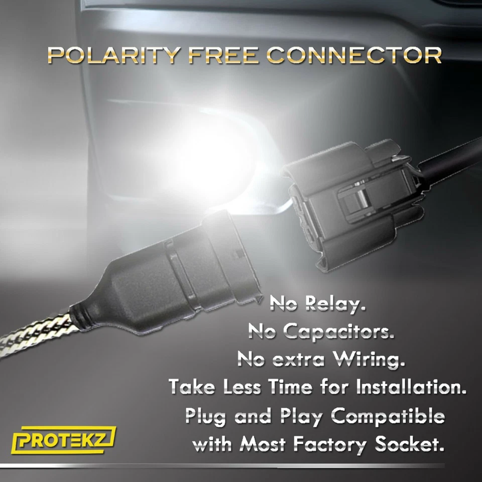 Комплект светодиодных фар ближнего света для Mazda 626 1993-1997 9006 HB4 6000K CREE - Изображение 4 из 4