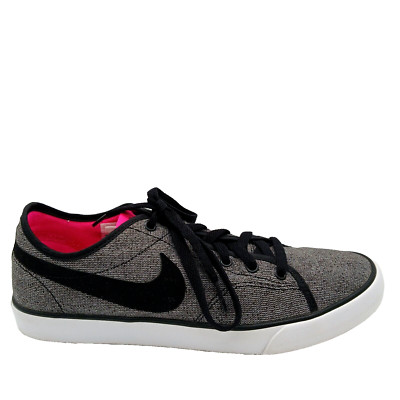 Nike Women's 631635 Primo Canvas Low Shoe Size 9.5 Gray Black Pink
