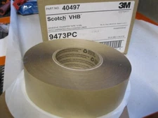 3M VHB Adhesive Transfer Tape 9473PC, Clear, 2 in x 60 yd, 10 mil