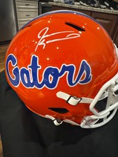 Jevon Kearse UF Gators Signed Full Size Replica Riddell Orange Helmet  BAS