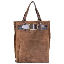 Dolce&Gabbana Suede Tote Bag Men Brown One Size