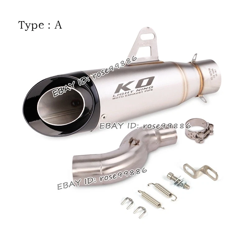 Silenciadores DB Killer de 51 mm sistema de enlace de tubo medio de escape para motocicleta Honda CTX700 Foto 3 de 4