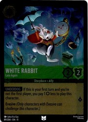 White Rabbit - Late Again (Cold Foil) 89/204 - Disney Lorcana Into the Inklands