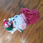 2009 Annalee 6" Chef Boy Mouse with Ice Cream Sundae Red White Green Xmas w TAG — photo 7