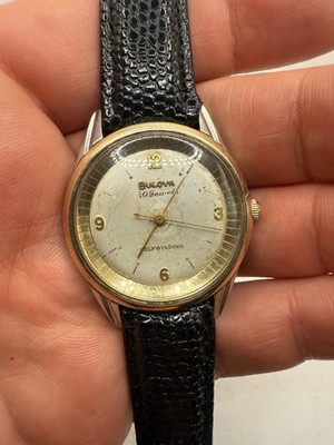 VINTAGE Bulova Self Winding Automatic 30 Jewels 10K GF Bezel Men's Watch M2