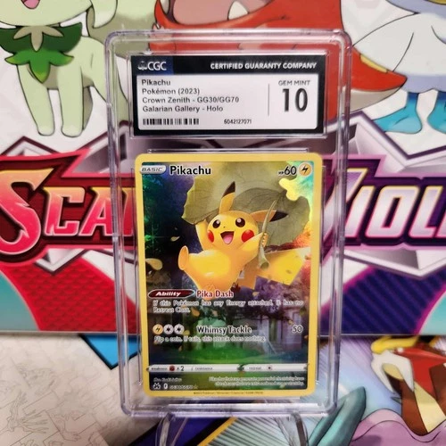 CGC 10 Pikachu GG30/GG70 Galarian Gallery - Crown Zenith - Pokemon - SHIPS FAST