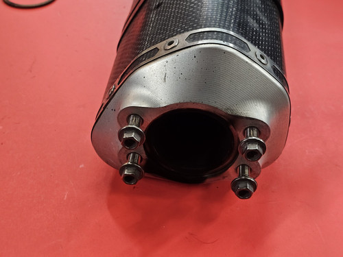 06-07 ZX10R AKRAPOVIC LATA DE ESCAPE SILENCIADOR TUBO DESLIZABLE Titanio Fibra de Carbono - Imagen 9 de 10
