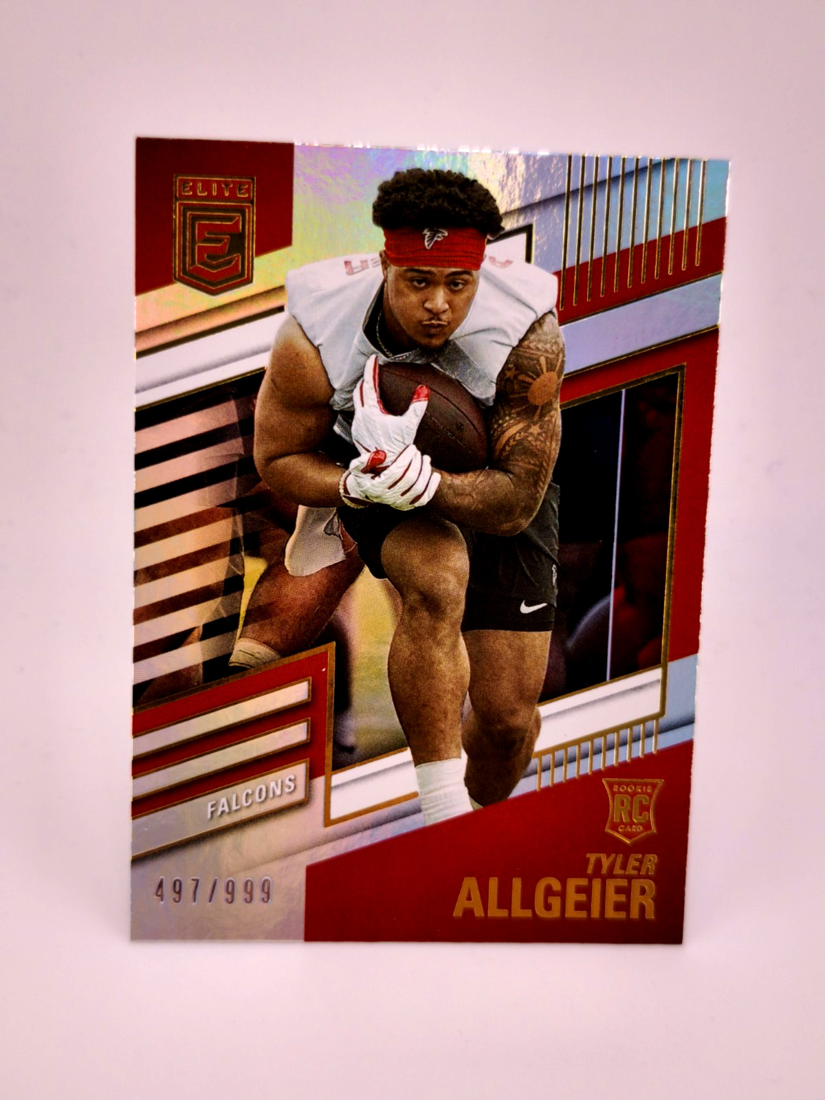 Tyler Allgeier RC /999 HOLO FOIL 2022 Panini Donruss Elite NFL Atlanta Falcons