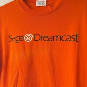 Vintage Original 1990s Sega Dreamcast Orange Promo T-Shirt L
