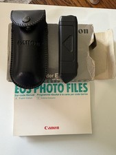 Vintage Canon Barcode Reader E for Canon EOS 10 and 100 cameras Box book Works