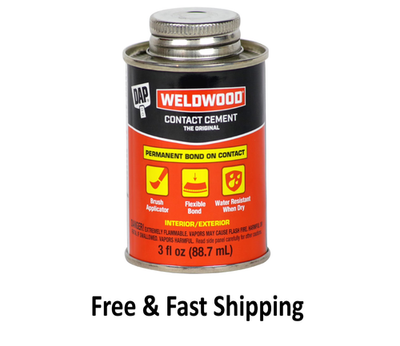 #ad DAP Weldwood 3 oz Tan Original Contact Cement Adhesive Can $8.99