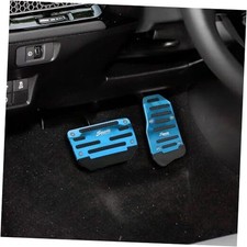 Zufoty 2PCS Car Pedal Covers, Non- Slip Automatic Transmission Pedal Blue