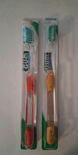Lot of 2 GUM 471 (Discontinued) Microtip Compact Soft Toothbrush (4 rows)