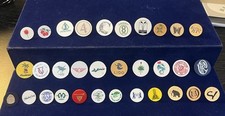 Golf Ball Marker Lot Of 25 + From Top 100 Cou...