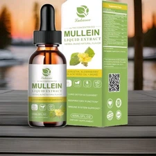 Mullein Leaf Extract Liquid Drop  Lung Cleanse Respiratory Herbal Supplement NEW
