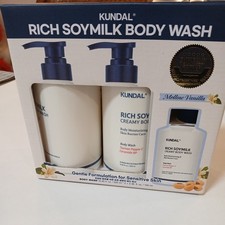 KUNDAL Rich Soymilk Creamy Body Wash Mellow Vanilla 3-Pack