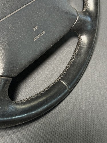 Porsche 911 993 996 986 Boxster Steering Wheel Black Leather - Foto 5 di 9