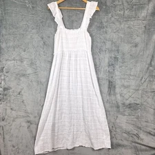 Womens Dress Large Maxi Beach Coastal Babydoll Gauzy Cottagecore Boho Fairy