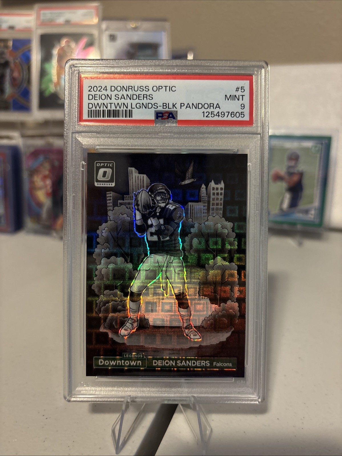 2024 Donruss Optic Deion Sanders Downtown Legends Black Pandora Numbered 19/25💥