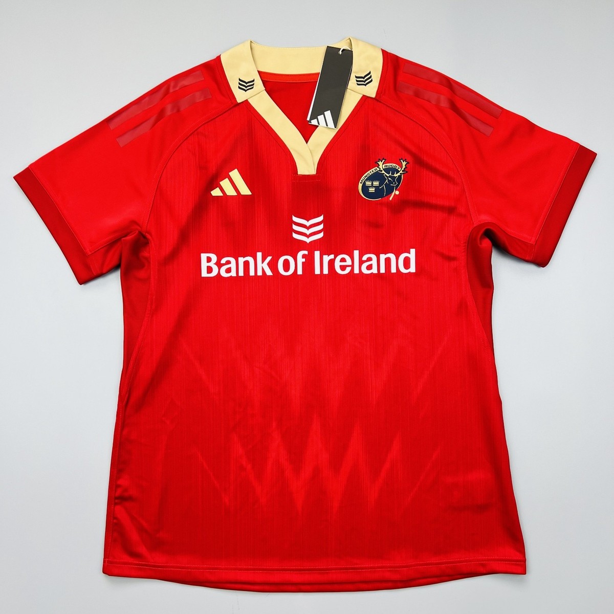 【希少】adidas Munster Bank Of Ireland ラグビー Munster Rugby Jersey 2024-25 Home Player Rugby Union Adidas Women