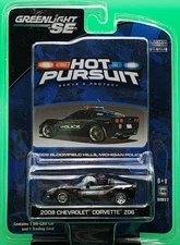 Greenlight Hot Pursuit Bloomfield Hills, Michigan 2008 Chevy Corvette  Series 2